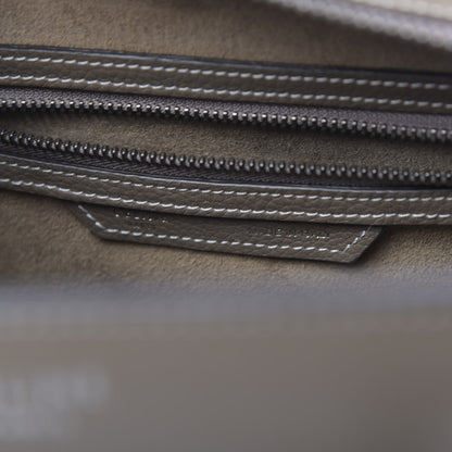 Celine Drummed Calfskin Micro Luggage Souris 6 of 9
