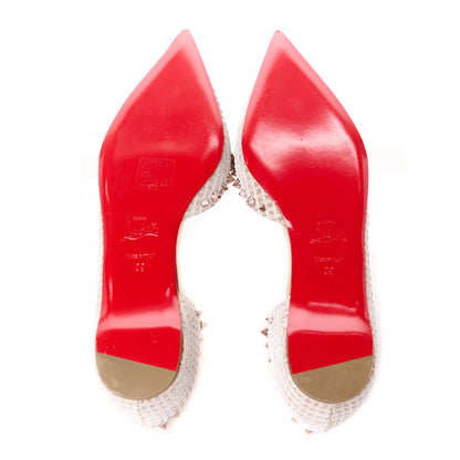 Christian Louboutin Lurex Irishell Flats 39 Nude 5 of 8