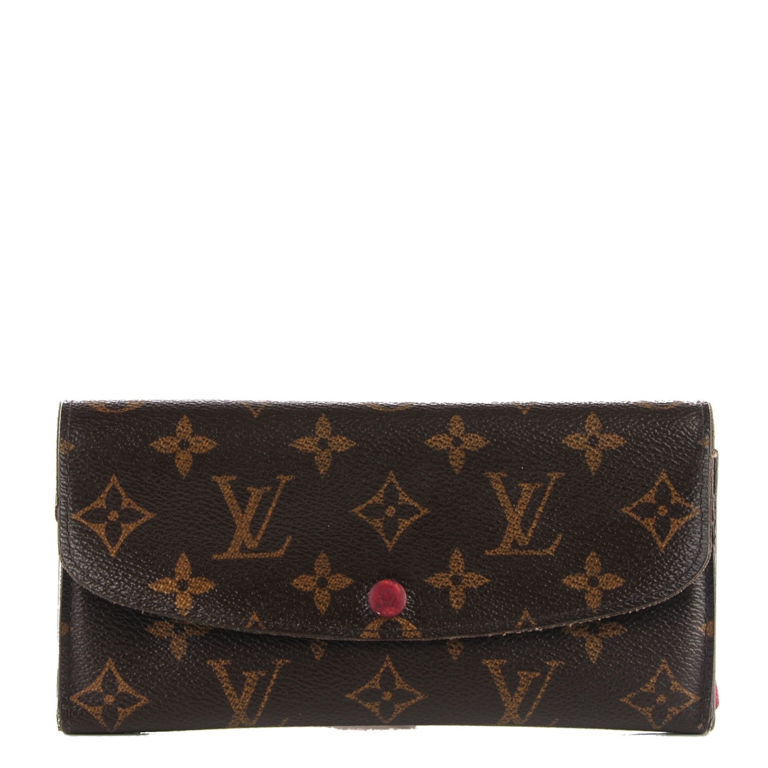 Louis Vuitton Monogram Emilie Wallet Red 1 of 7