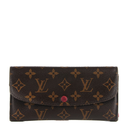Louis Vuitton Monogram Emilie Wallet Red 1 of 7