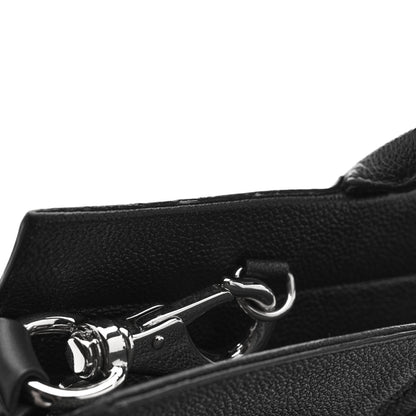 Saint Laurent Grained Calfskin Medium Cabas Rive Gauche Black 38 of 41