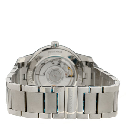 Tiffany Stainless Steel 37mm Atlas 3-Hand Automatic Watch 3 of 5