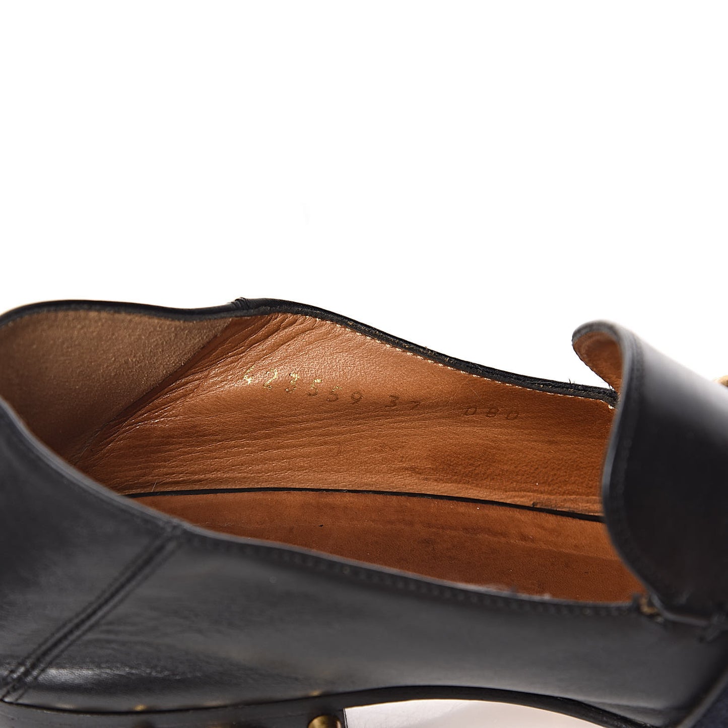 Betis Glamour Calfskin Web Pearl Embellished Peyton 35mm Loafer Pumps 37 Black