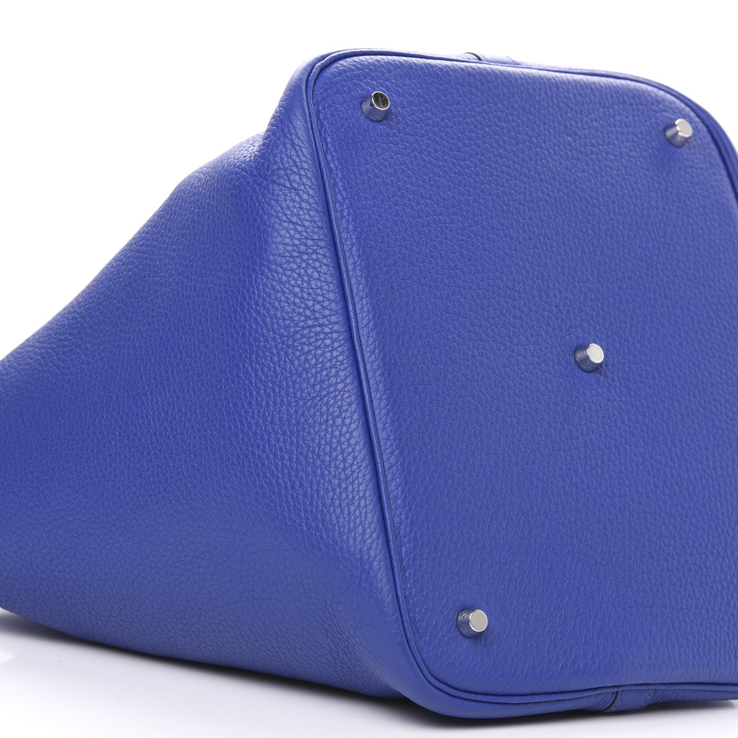 Hermes Taurillon Clemence Picotin Lock 26 GM Bleu Electrique 8 of 10