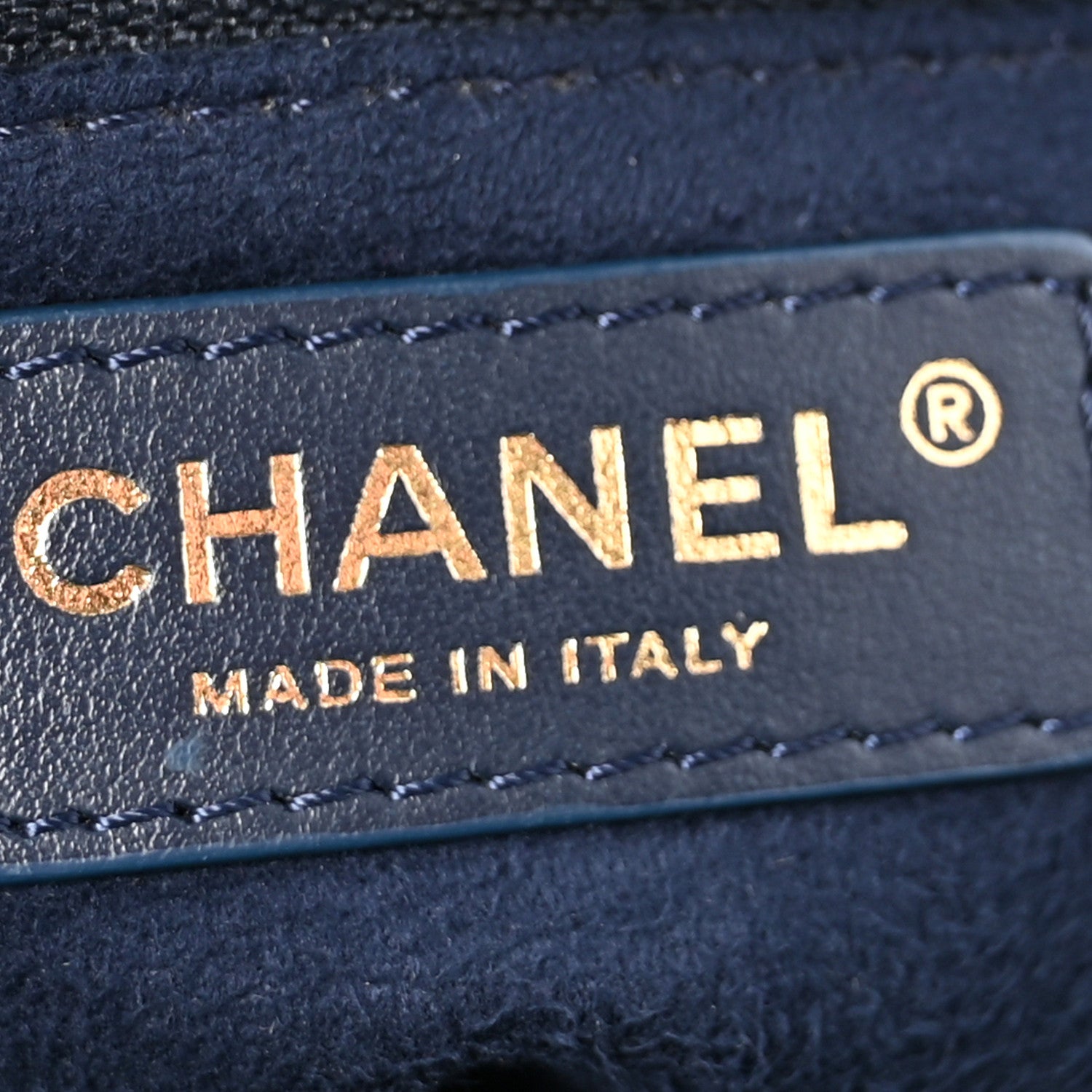 Chanel Caviar Small Studded Deauville Tote Navy 6 of 9