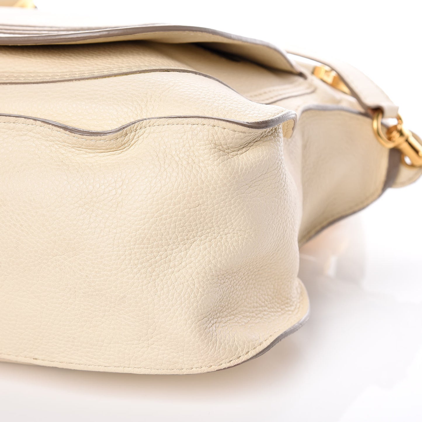 Calfskin Medium Marcie Satchel Cream