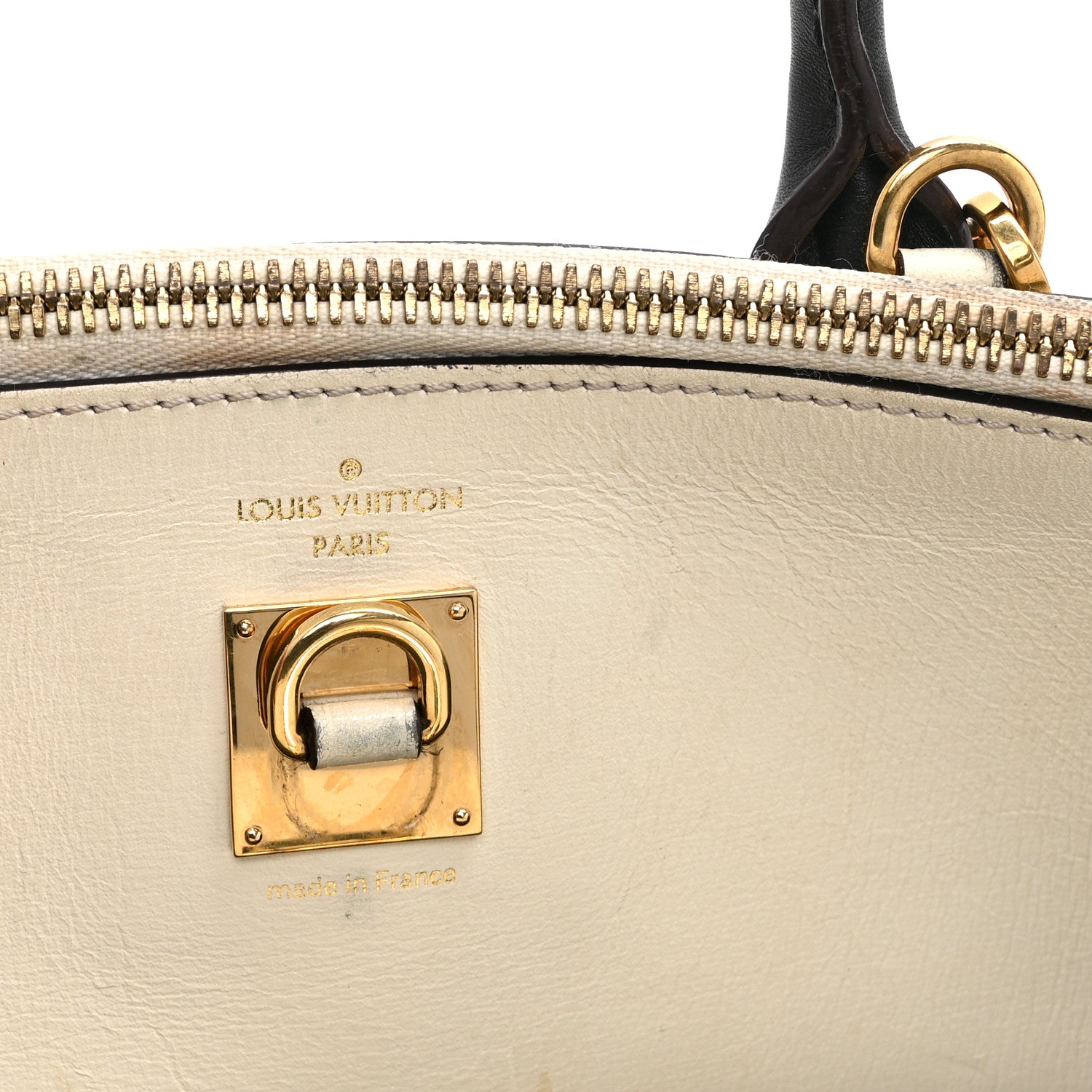 Louis Vuitton Taurillon City Steamer MM Kaki Creme Black 8 of 15