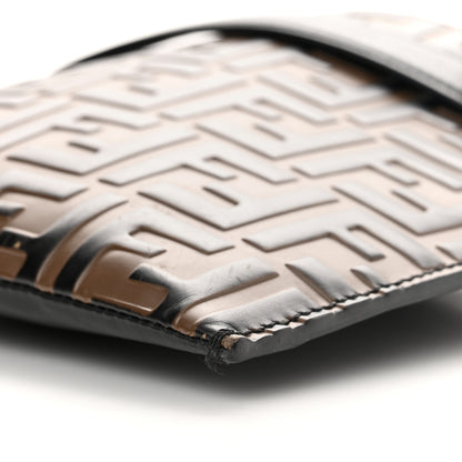 Fendi Vitello Century Bi-Color FF 1974 Embossed Messenger Maya Black 9 of 9