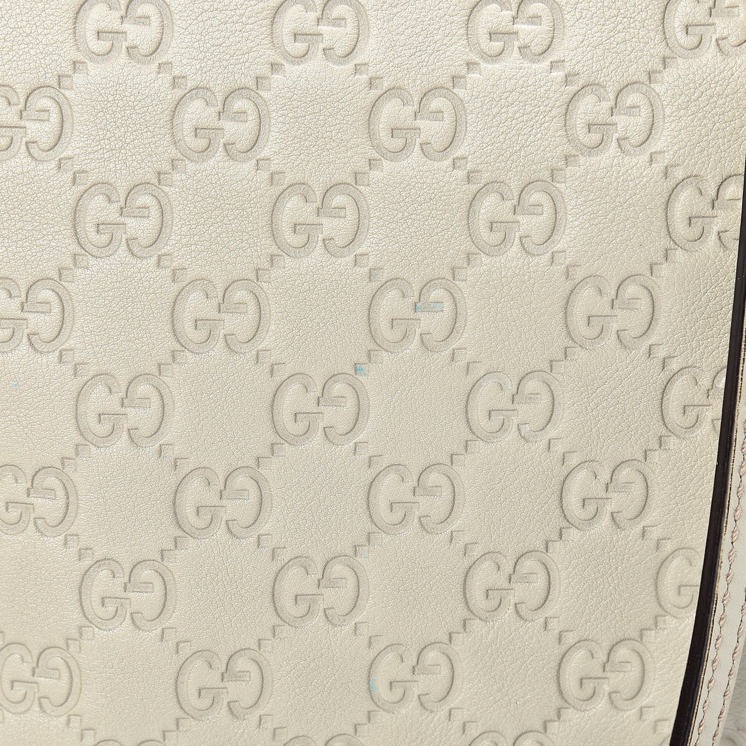Gucci Guccissima Medium Bree Shoulder Bag Off White 12 of 15