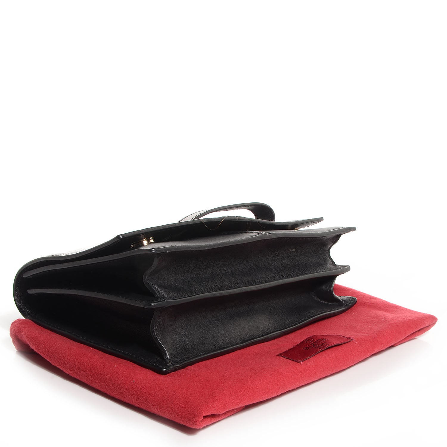 Valentino Garavani Vitello My Own Code Flap Clutch Black 4 of 9