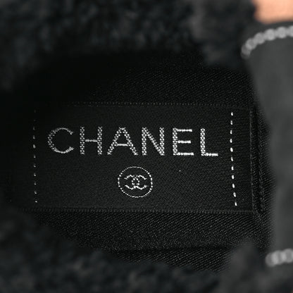 Chanel Fabric Suede Calfskin Logo Sneakers 38 Light Beige 7 of 7
