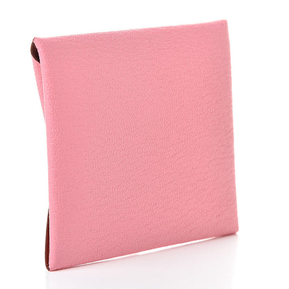 Hermes Chevre Mysore Verso Bastia Coin Purse Rose Confetti Brique 3 of 7