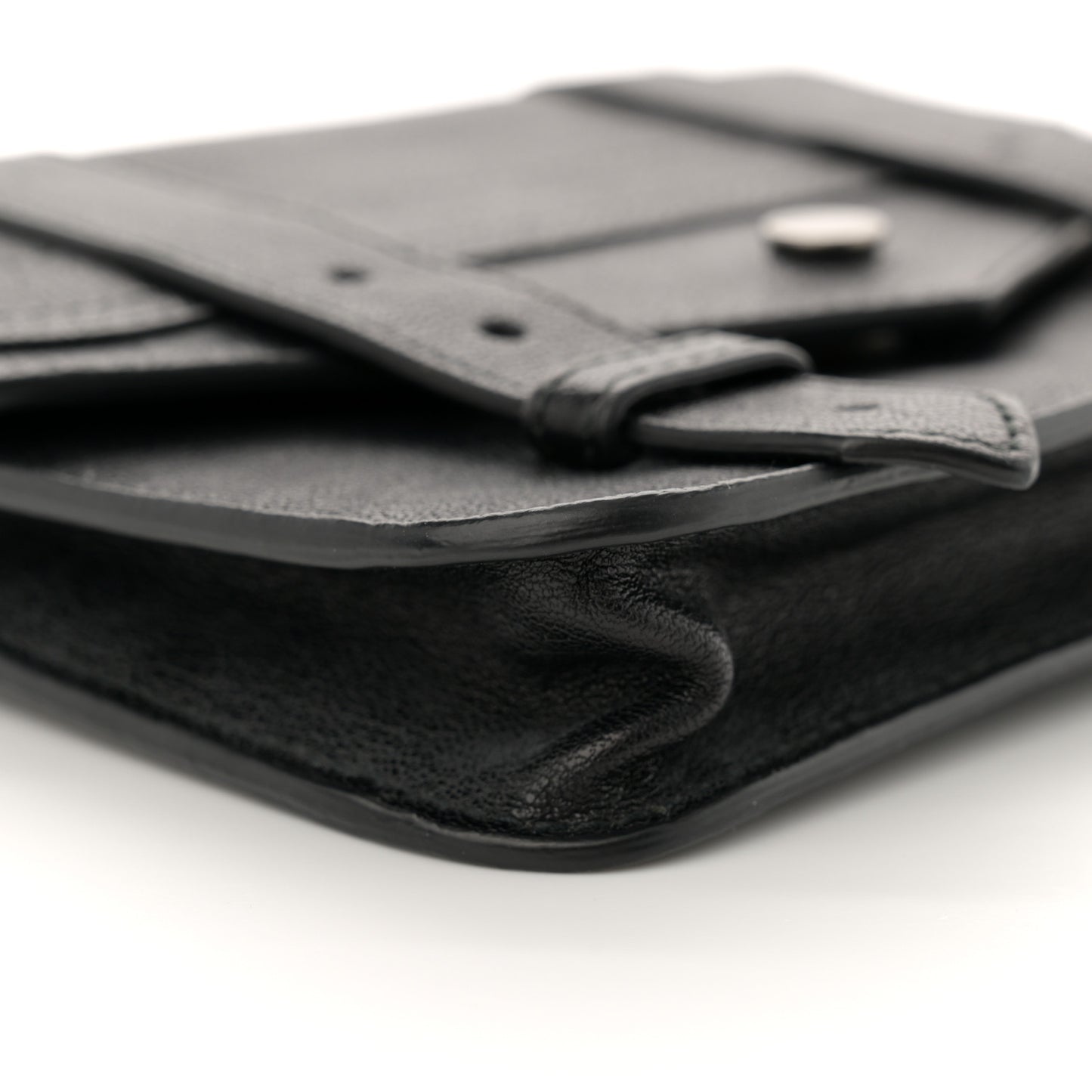 Lambskin Large PS1 Chain Wallet Black