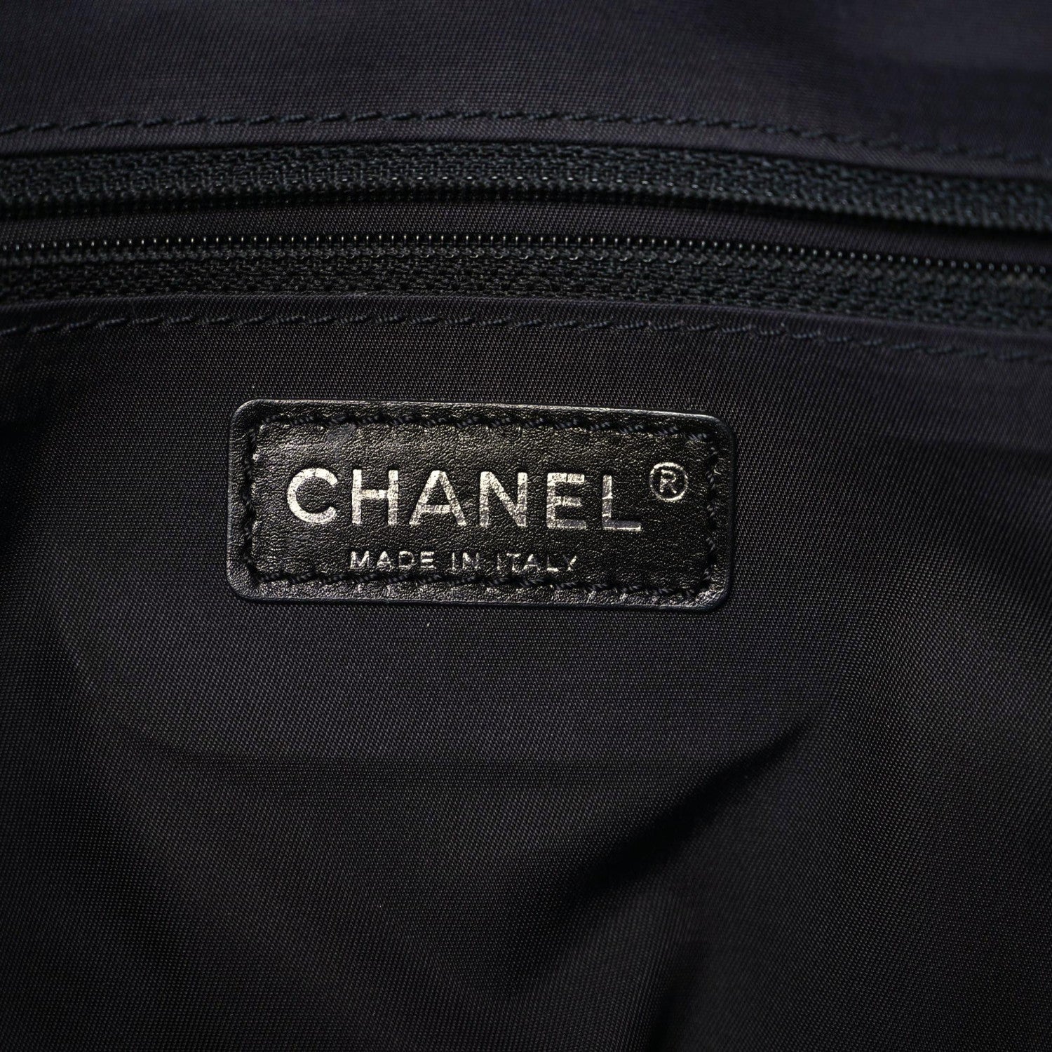 Chanel Coated Canvas Quilted Large Paris Biarritz Tote Black 13 of 14