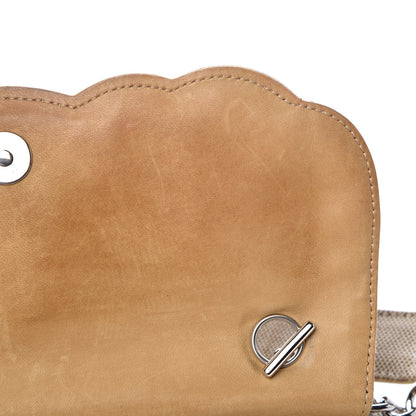 Chanel Canvas Camellia N°5 Flap Beige Brown 10 of 21