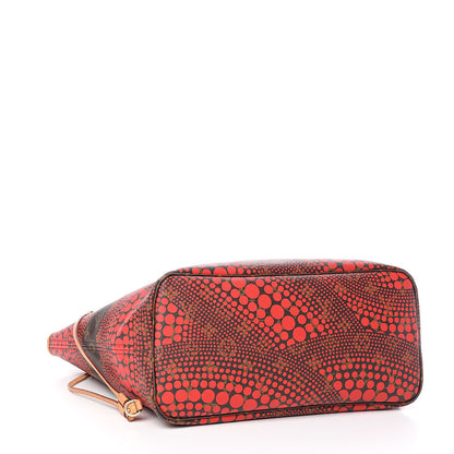 Louis Vuitton Monogram Kusama Waves Neverfull MM Red 4 of 10