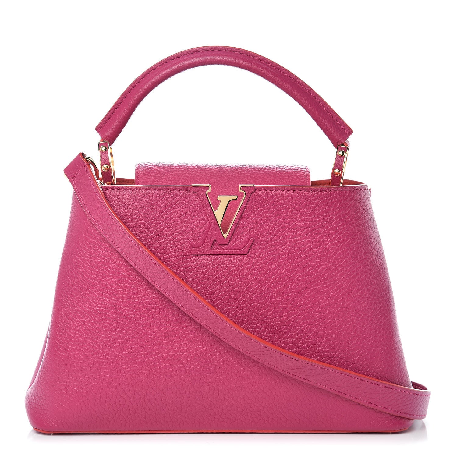 Louis Vuitton Taurillon Capucines BB Hibiscus Flamingo 1 of 11