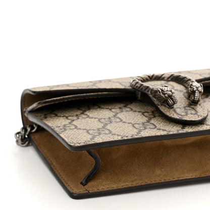 Gucci GG Supreme Monogram Super Mini Dionysus Shoulder Bag Taupe 8 of 10