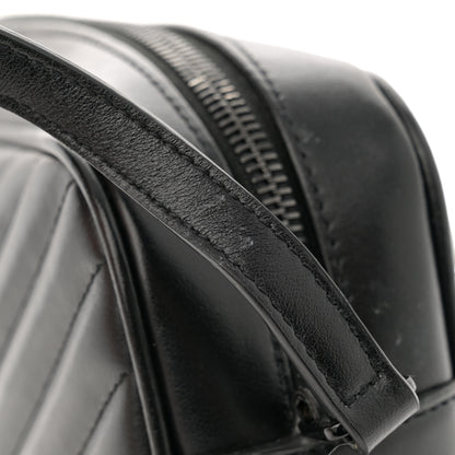 Saint Laurent Calfskin Matelasse Monogram Monochrome Lou Camera Bag Black 11 of 13