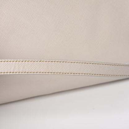 Prada Saffiano Lux Medium Tote Talco 17 of 23