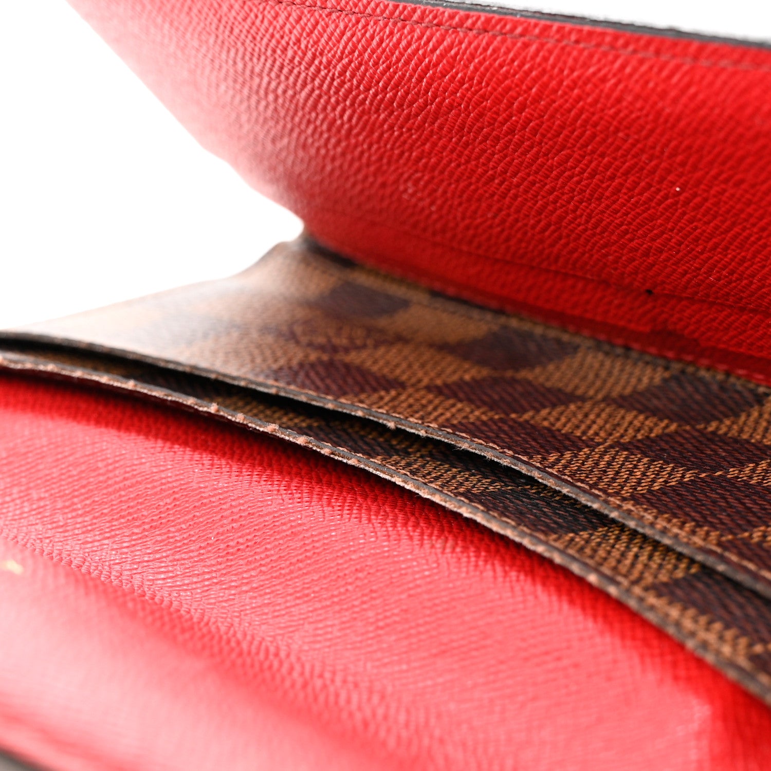 Louis Vuitton Damier Ebene Josephine Wallet Red 7 of 10