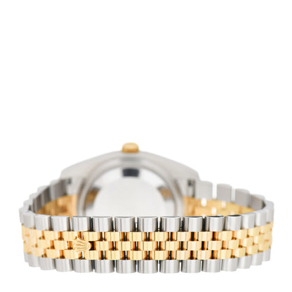 Rolex Stainless Steel 18K Yellow Gold Diamond Mother of Pearl 36mm Oyster Perpetual Datejust Watch 116233 3 of 5
