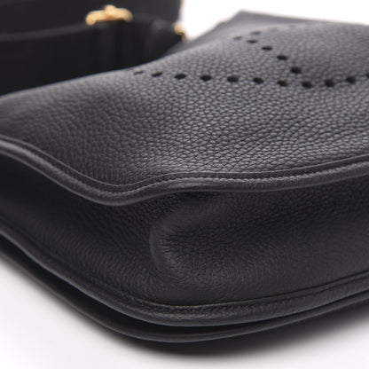 Hermes Taurillon Clemence Evelyne III PM Black 8 of 9