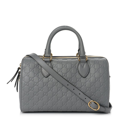 Gucci Guccissima Signature Boston Deep Grey 1 of 10