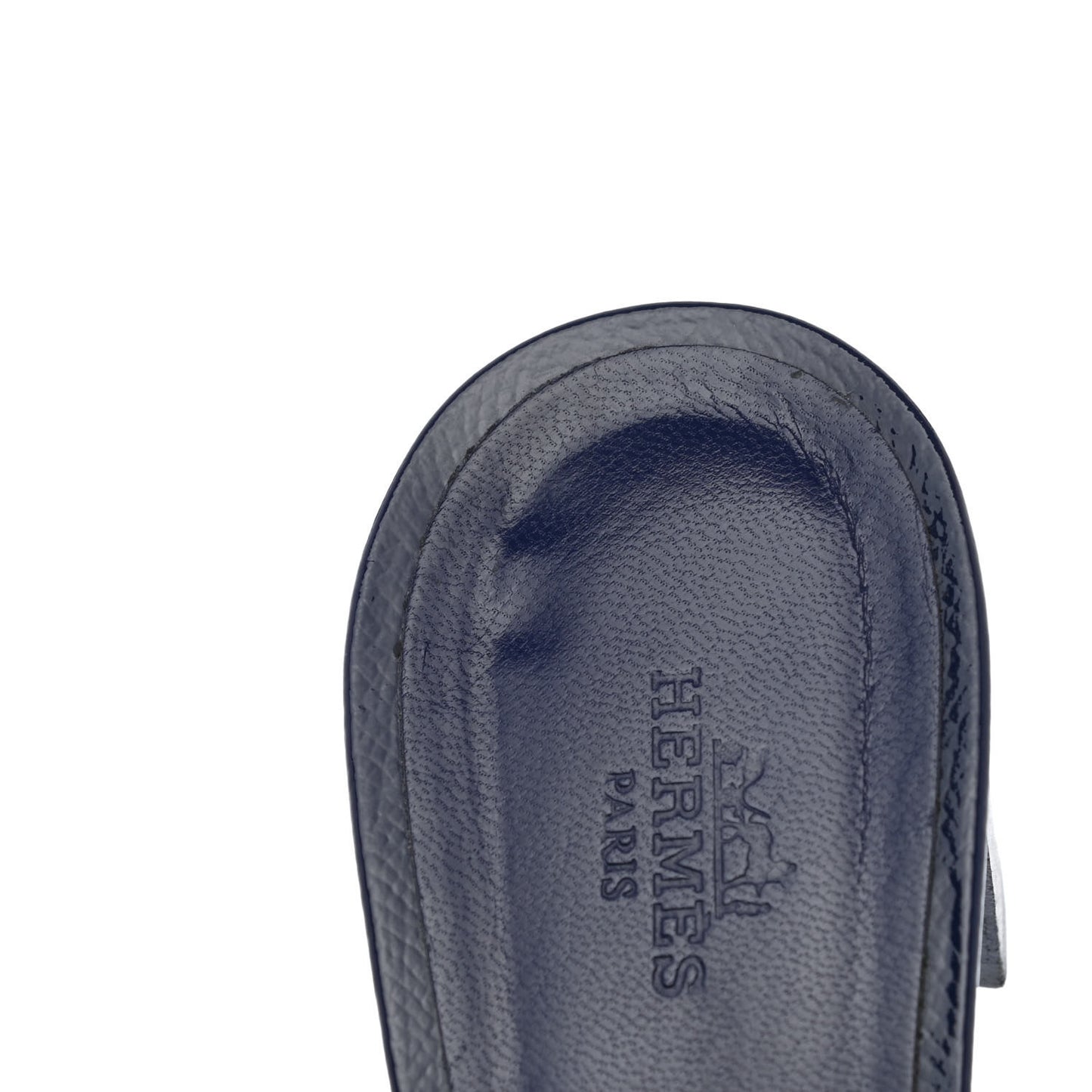 Patent Epsom Oasis Sandals 38.5 Bleu Saphir
