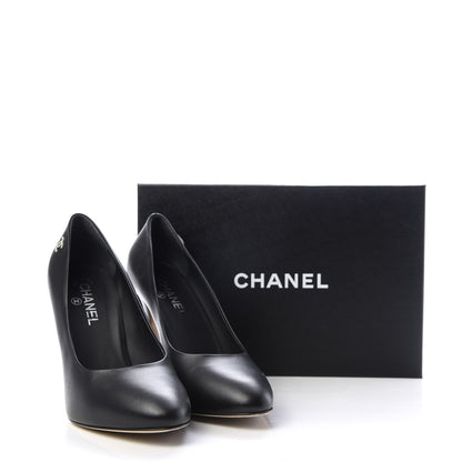 Chanel Lambskin CC Pumps 42 Black 11 of 11