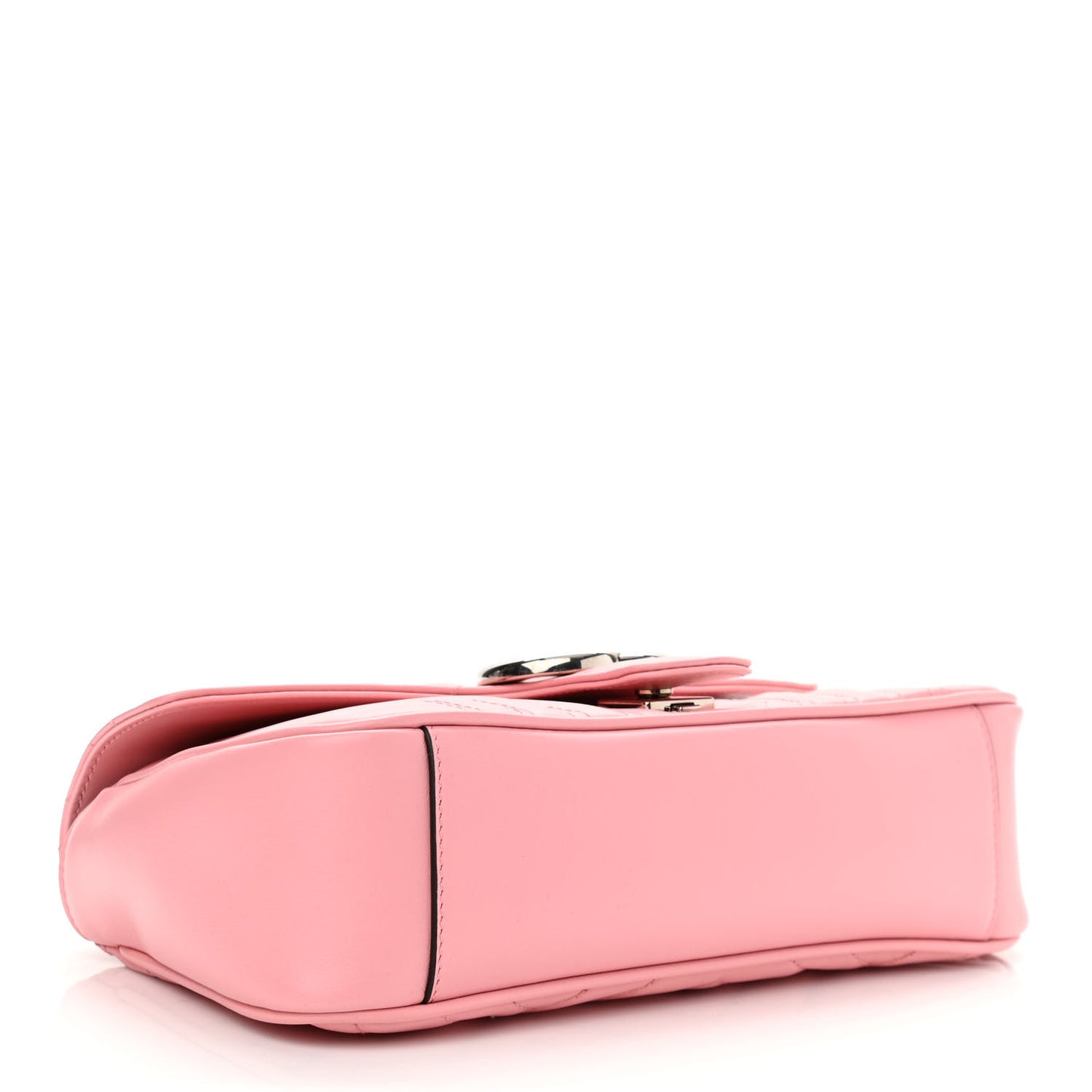 Calfskin Matelasse Small GG Marmont Shoulder Bag Wild Rose