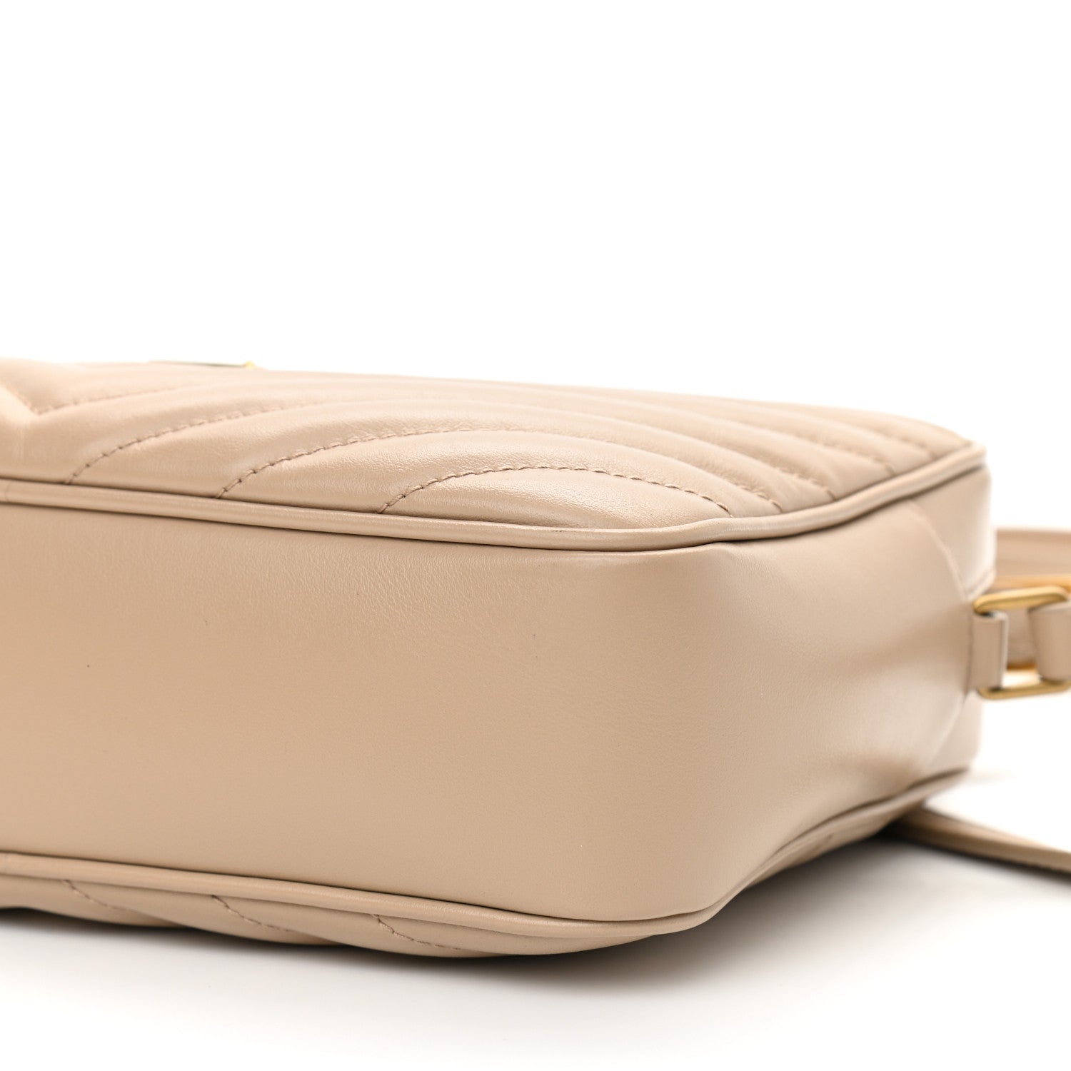 Saint Laurent Calfskin Matelasse Monogram Lou Camera Bag Dark Beige 10 of 13
