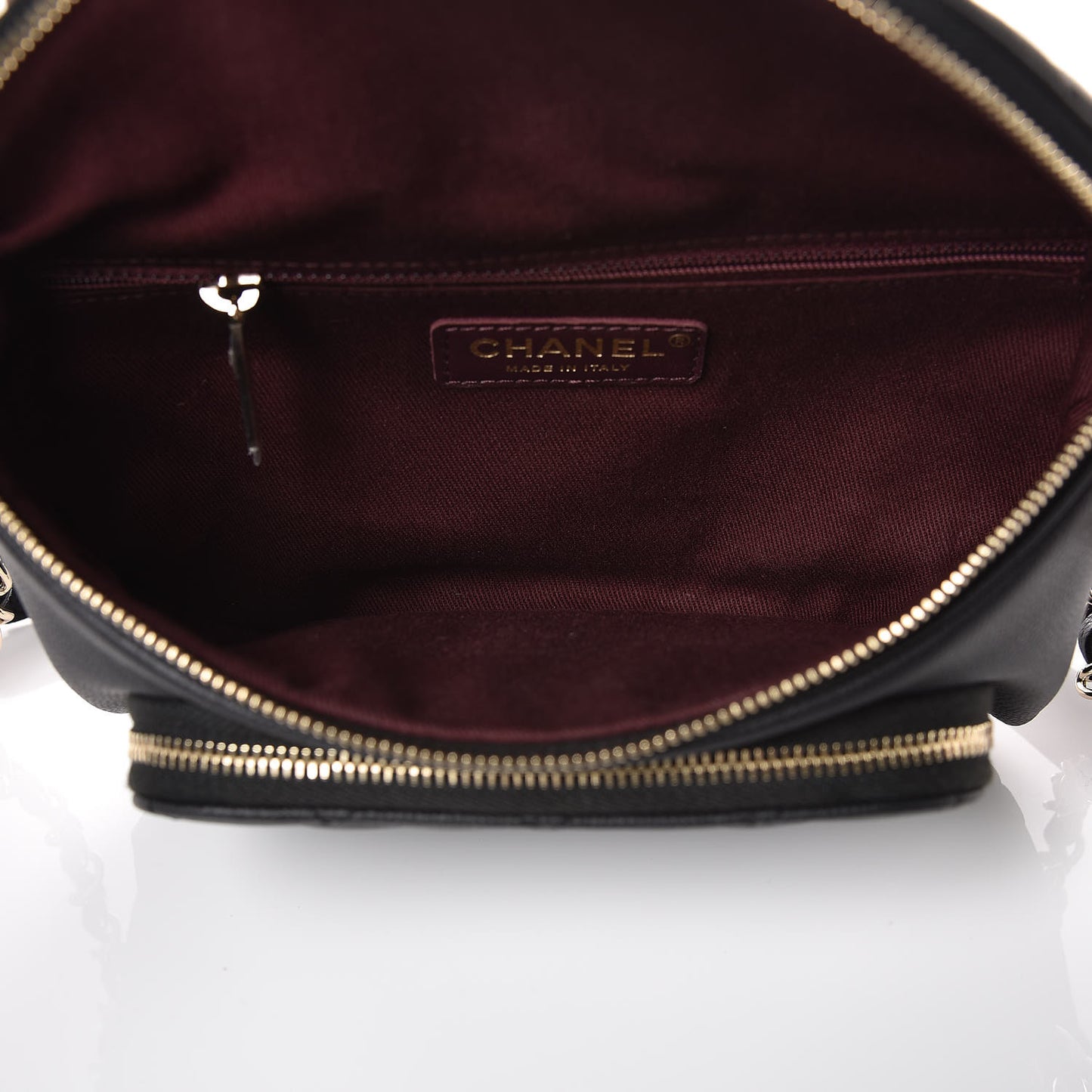 Caviar Quilted Business Affinity Waist Belt Bag Black