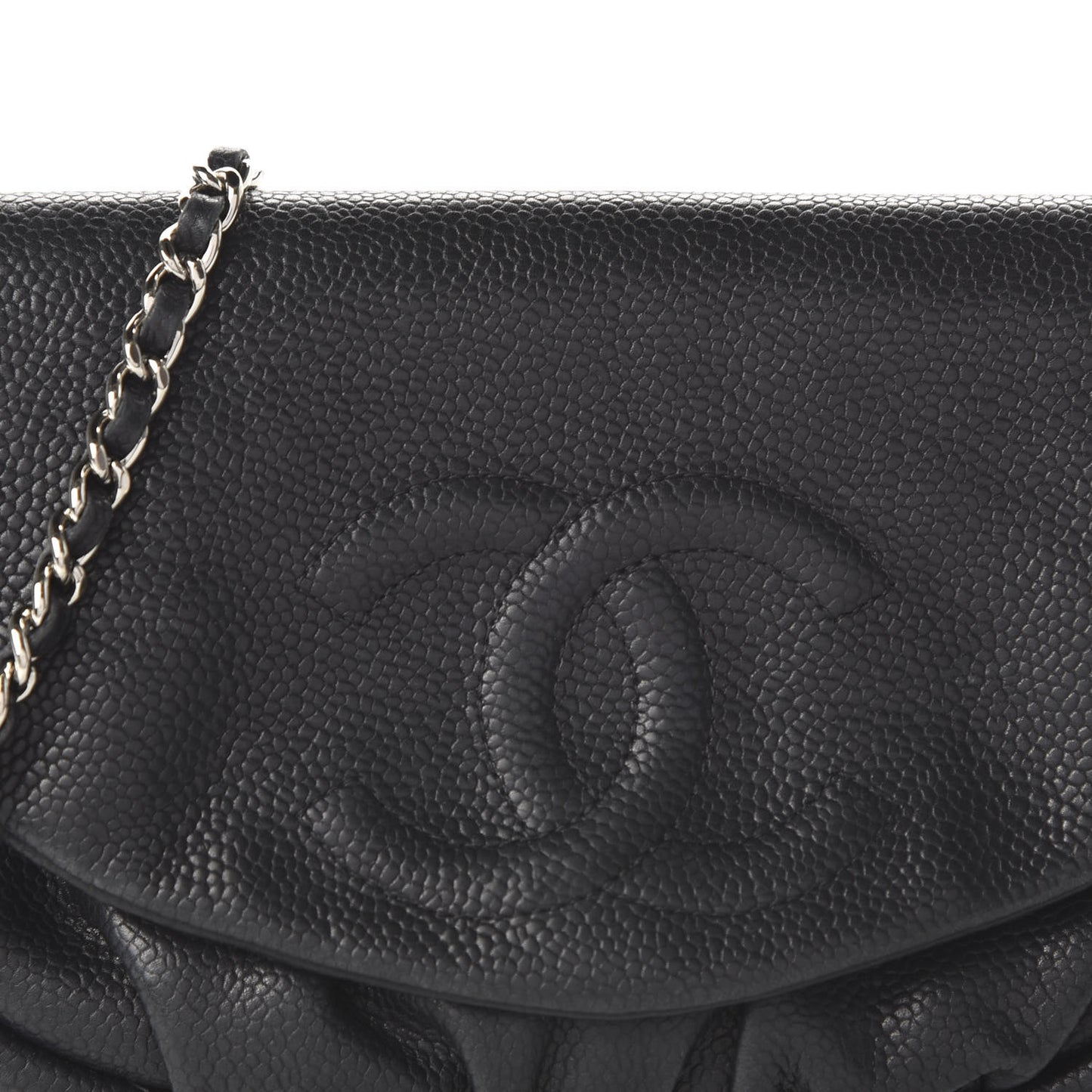 Caviar Half Moon Wallet On Chain WOC Black