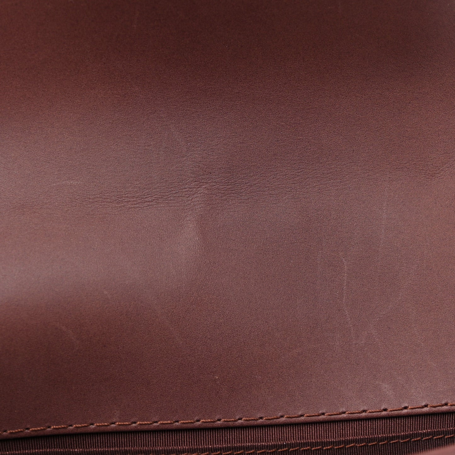 Calfskin Stitched Medium Boy Flap Brown