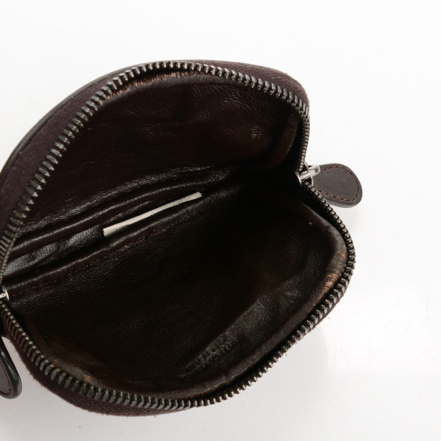 Bottega Veneta Nappa Intrecciato Small Zip Around Pouch Ebano 5 of 6