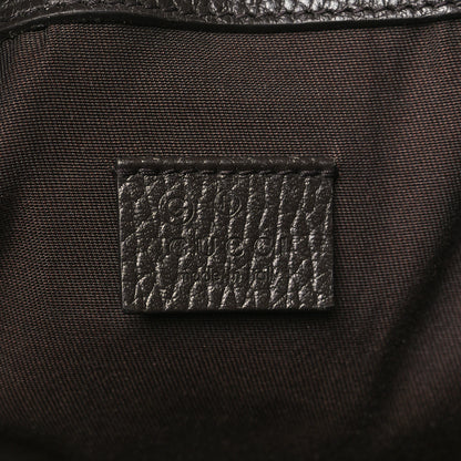 Gucci Monogram Dollar Calfskin O Drawstring Backpack Beige Ebony Testa di Moro Dark Chocolate 6 of 10