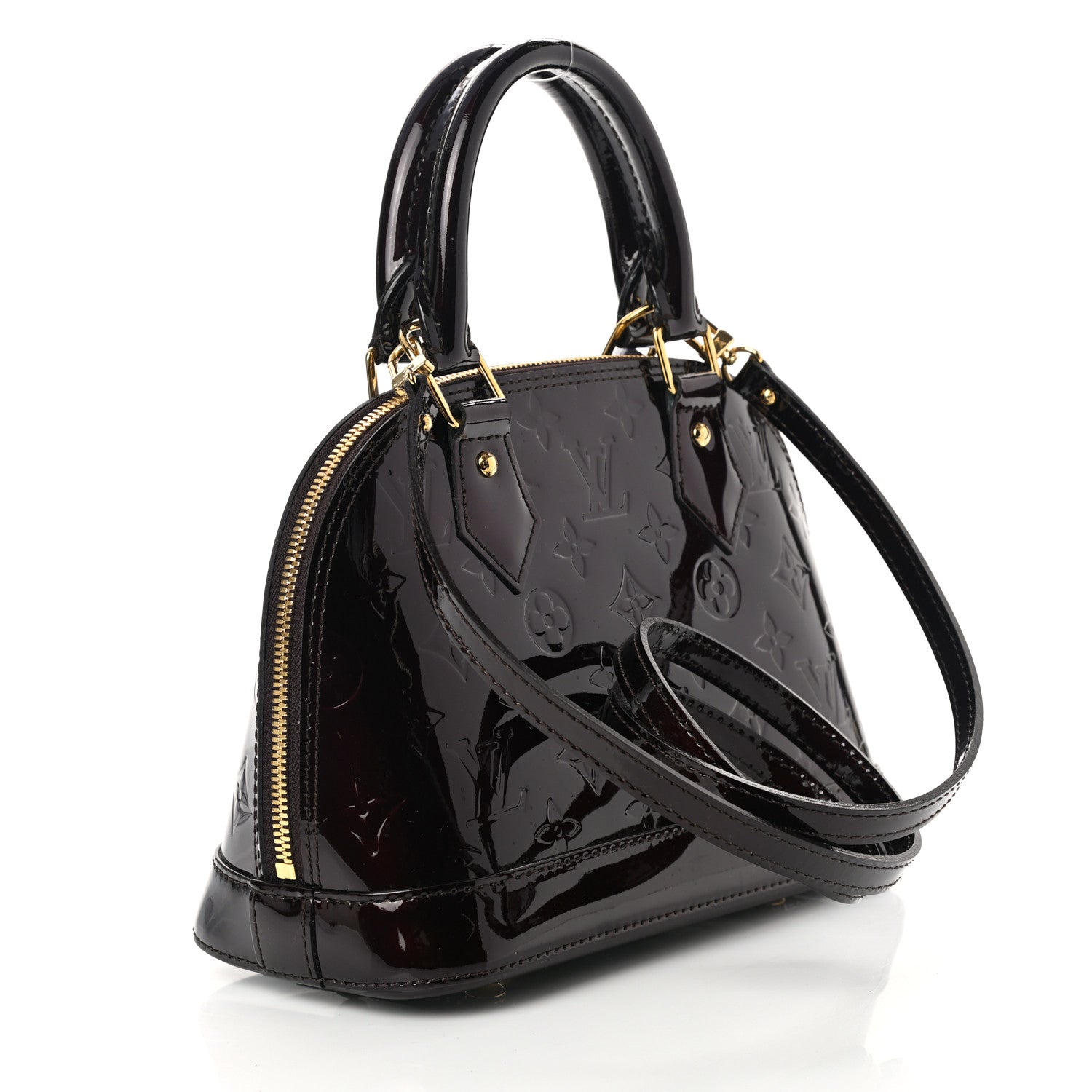 Louis Vuitton Vernis Alma BB Amarante 3 of 7