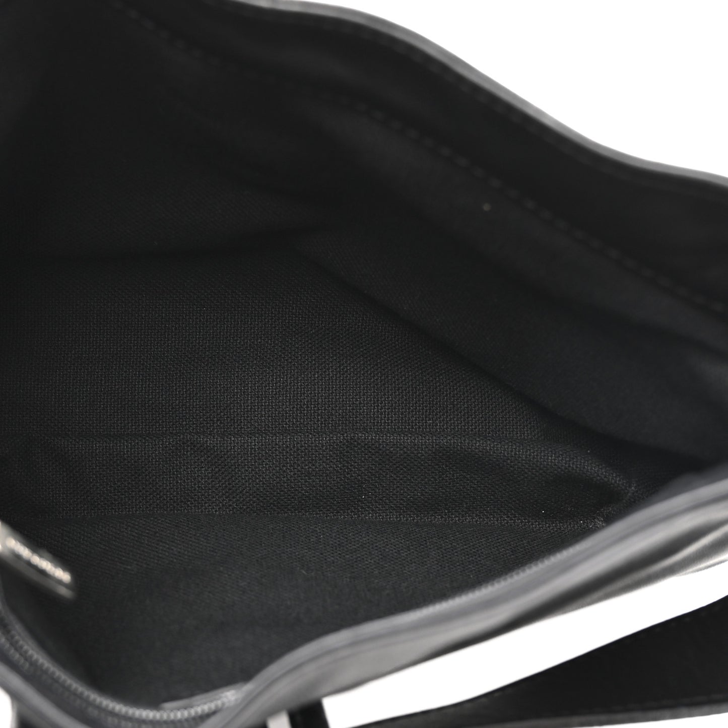 Calfskin Haymarket Check Horn Toggle Shoulder Bag Black Black