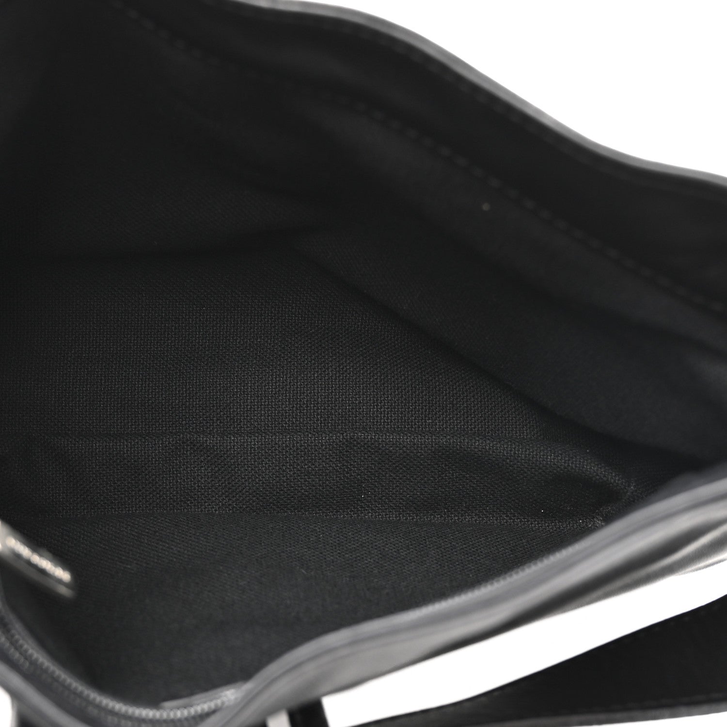 Burberry Calfskin Haymarket Check Horn Toggle Shoulder Bag Black Black 5 of 12