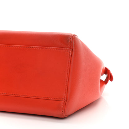 Fendi Nappa Mini Peekaboo Iconic Satchel Papavero 11 of 12