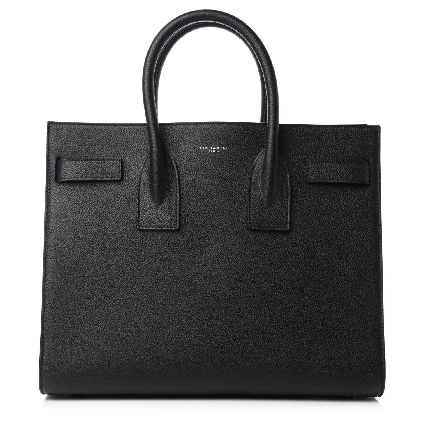 Grained Calfskin Small Sac De Jour Black