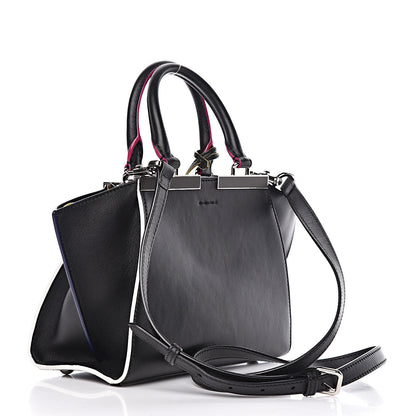Fendi Vitello Dolce Mini 3Jours Tote Black 4 of 13