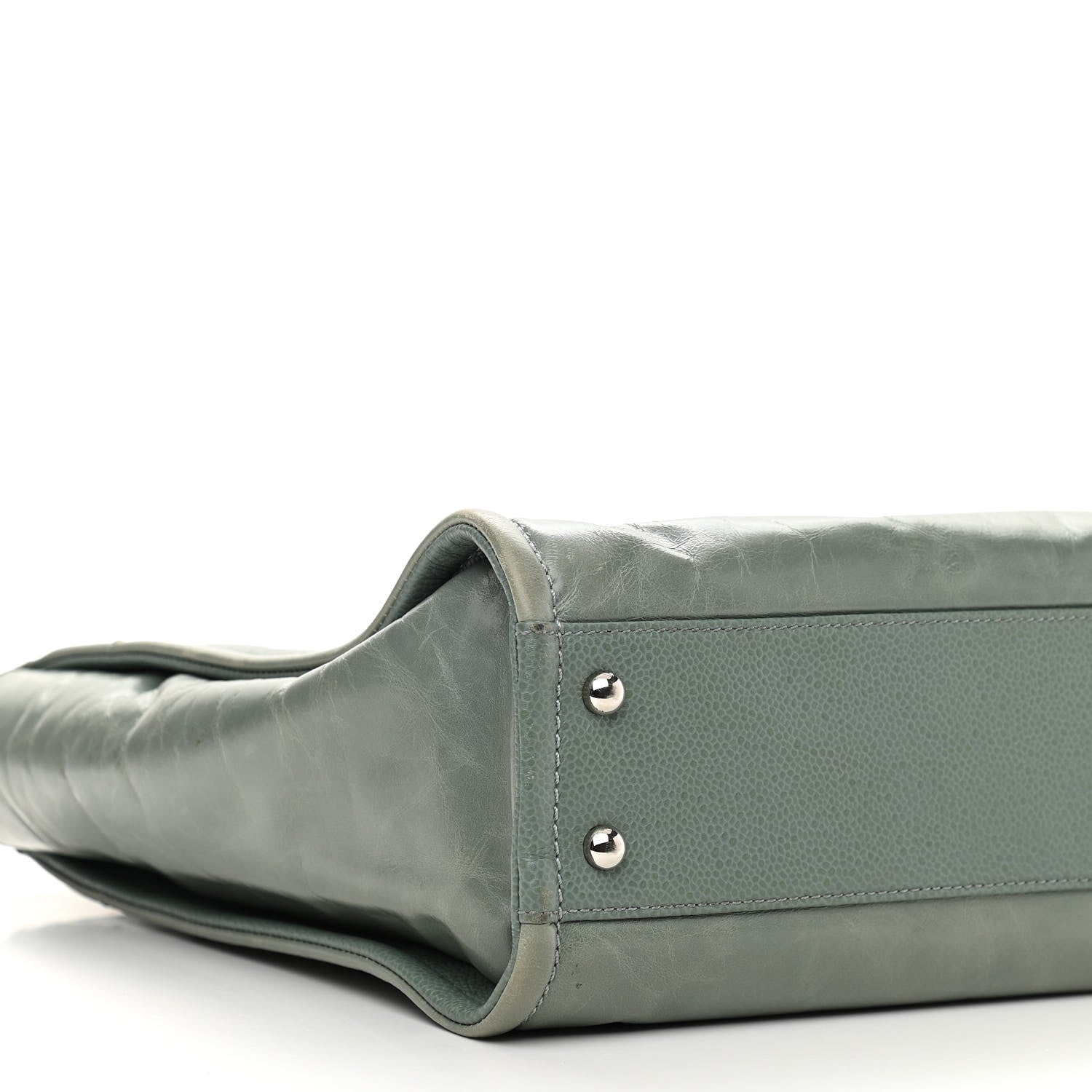 Chanel Glazed Calfskin Mini Deauville Tote Green 5 of 12