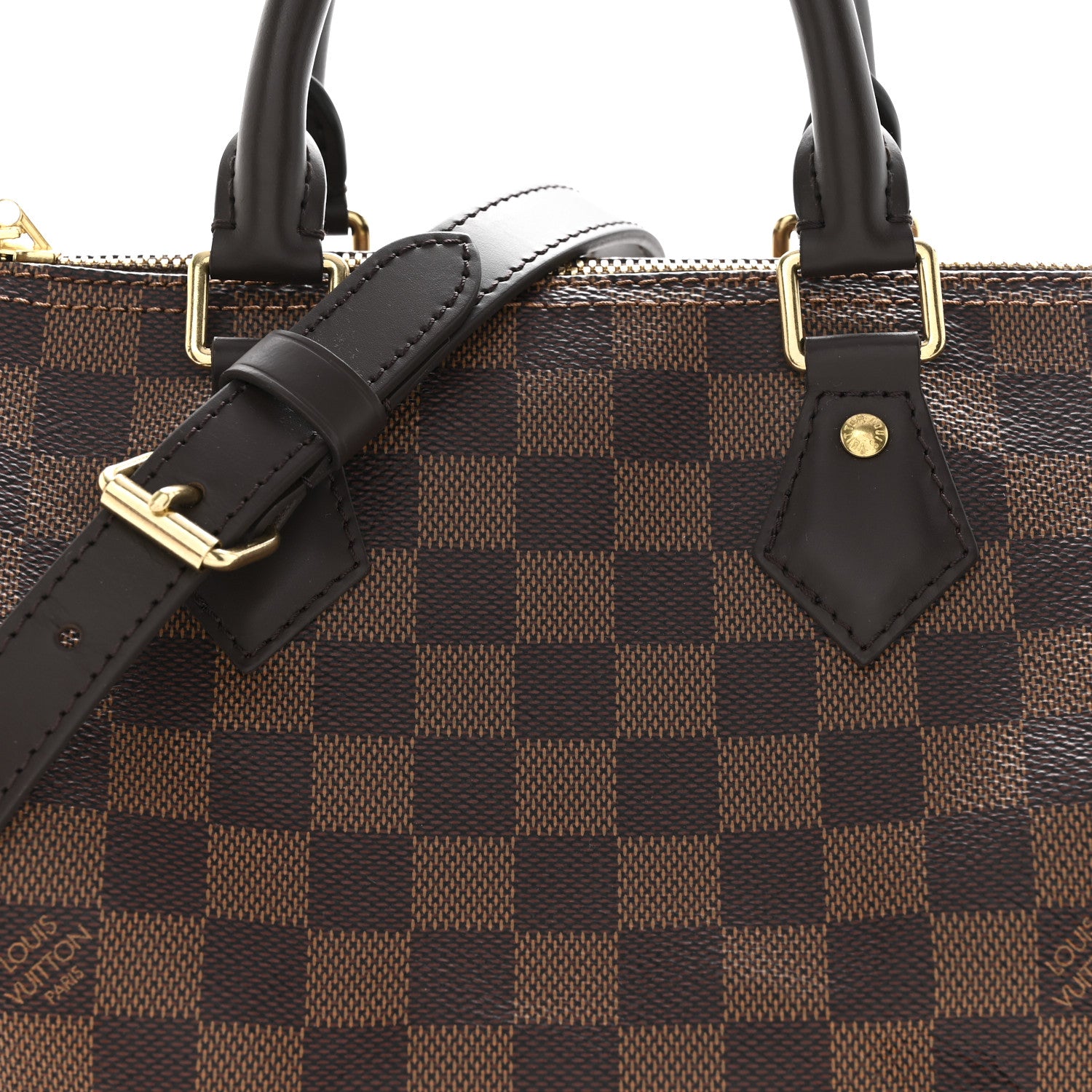 Louis Vuitton Damier Ebene Speedy Bandouliere 25 7 of 10