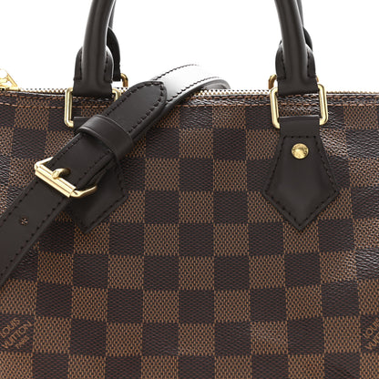 Louis Vuitton Damier Ebene Speedy Bandouliere 25 7 of 10