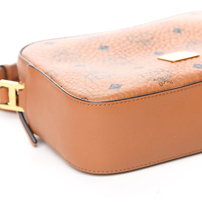 MCM Visetos Camera Crossbody Bag Cognac 7 of 9