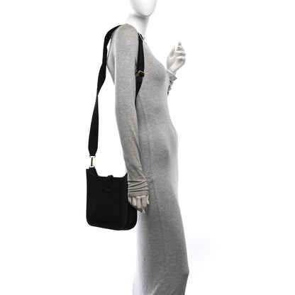 Hermes Taurillon Clemence Evelyne 23 Poche III Black 2 of 10