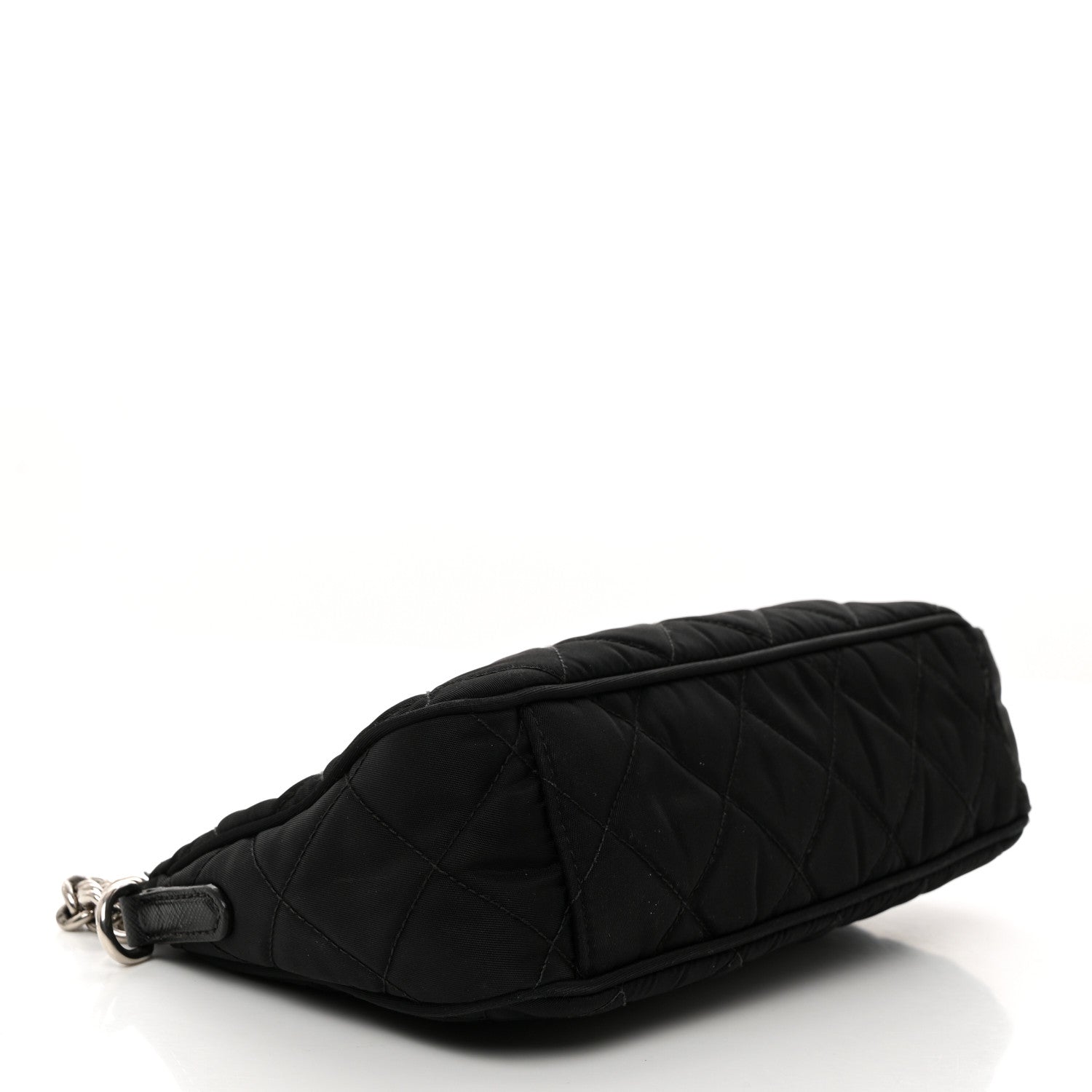 Prada Nylon Tessuto Impuntu Quilted Crossbody Bag Black 4 of 10