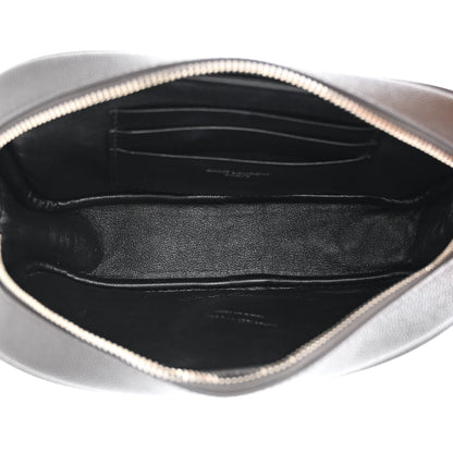 Saint Laurent Grain De Poudre Matelasse Monogram Mini Lou Camera Bag Asphalt 5 of 10